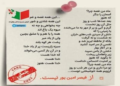 ماه من غصه چرا؟ شعر قصیر امین پور نیست!